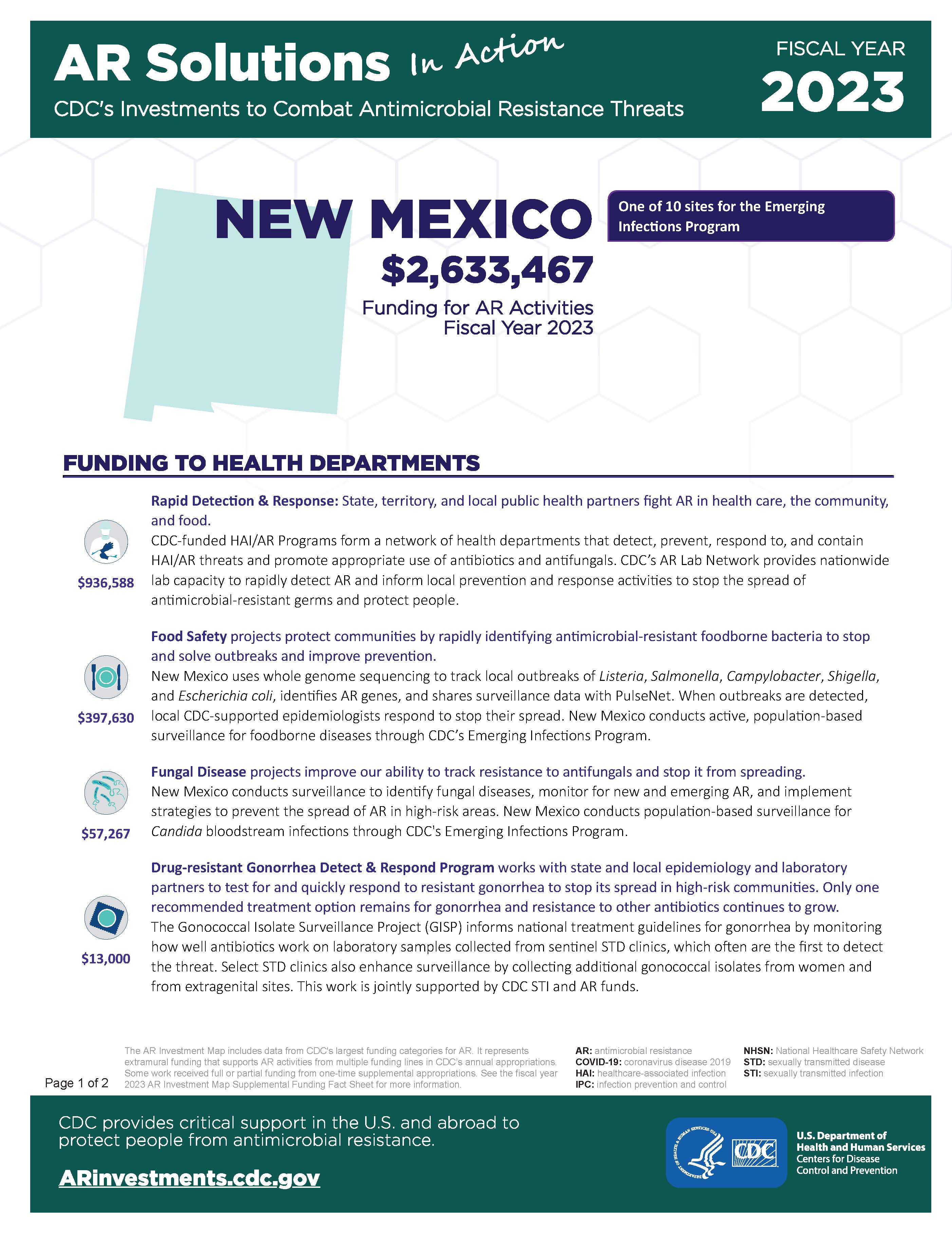 View Factsheet for New Mexico